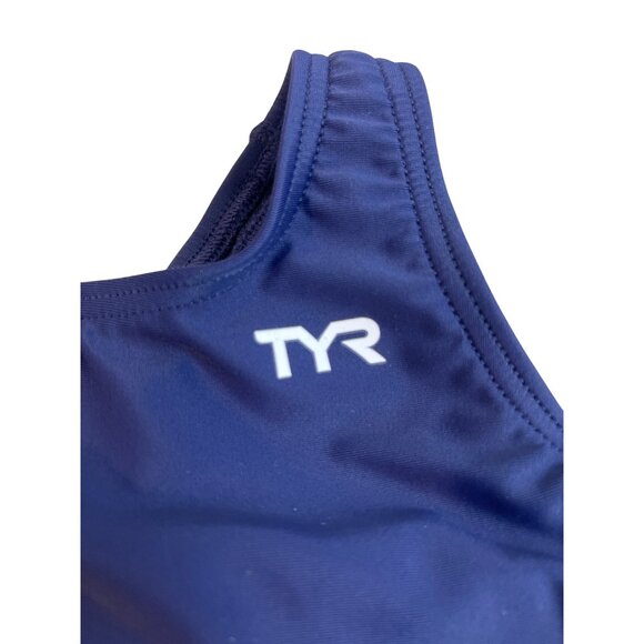 TYR Womens Navy Maxfit Swimsuit Size 22 Chlorine Resistant UPF 50+ Recycled Mate - Picture 2 of 7